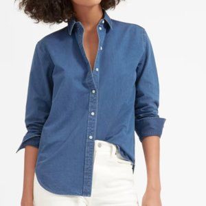 Everlane Relaxed Jean Shirt Medium Indigo